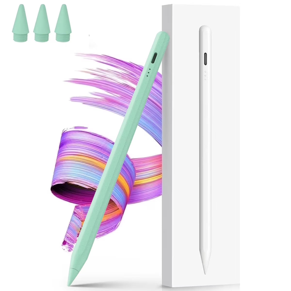 Stylus Pen for Ipad, 13 Mins Fast Charging Stylus with Palm Rejection, Tilt Sensitivity, for 2018 or Later Ipad Air 3/4/5, Ipad Mini 5/6, Ipad 6/7/8/9/10, Ipad Pro 11", Ipad Pro 12.9"