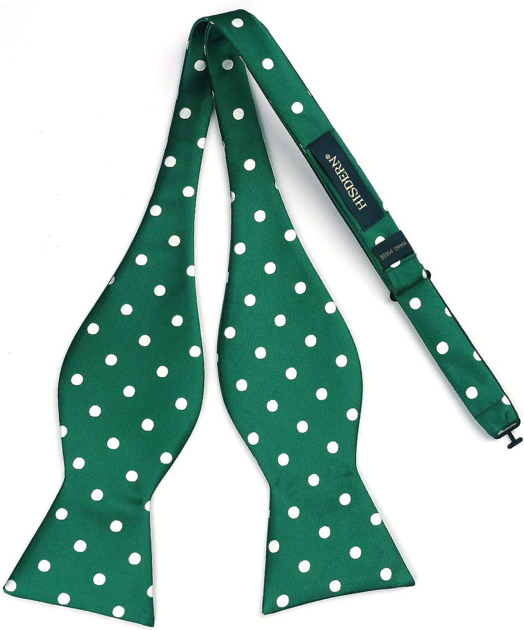 Bow Ties for Men Polka Dot Selftie Bowtie and Pocket Square Classic Business Tuxedo Wedding Bowties Handkerchief