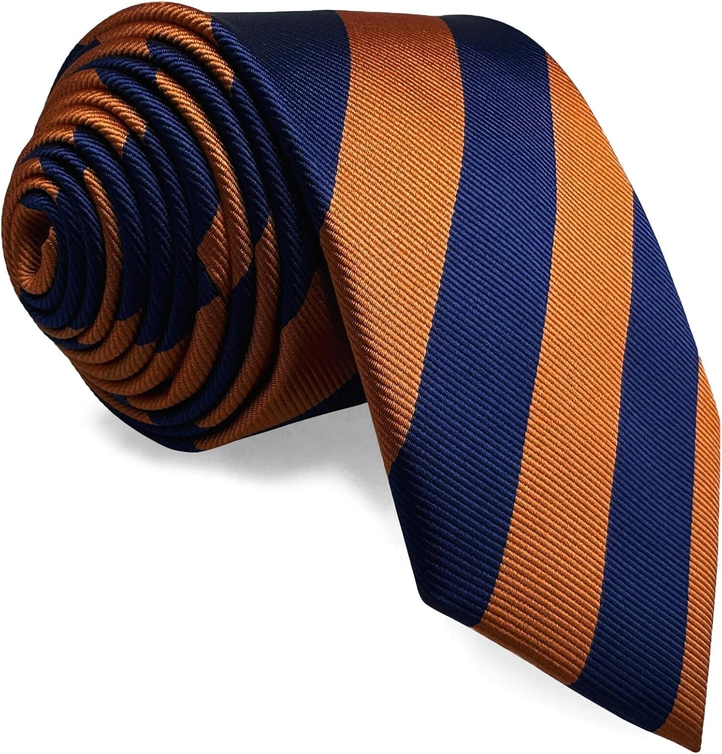 Necktie Set for Men Striped Tie Hanky Pack Green Yellow Blue Woven