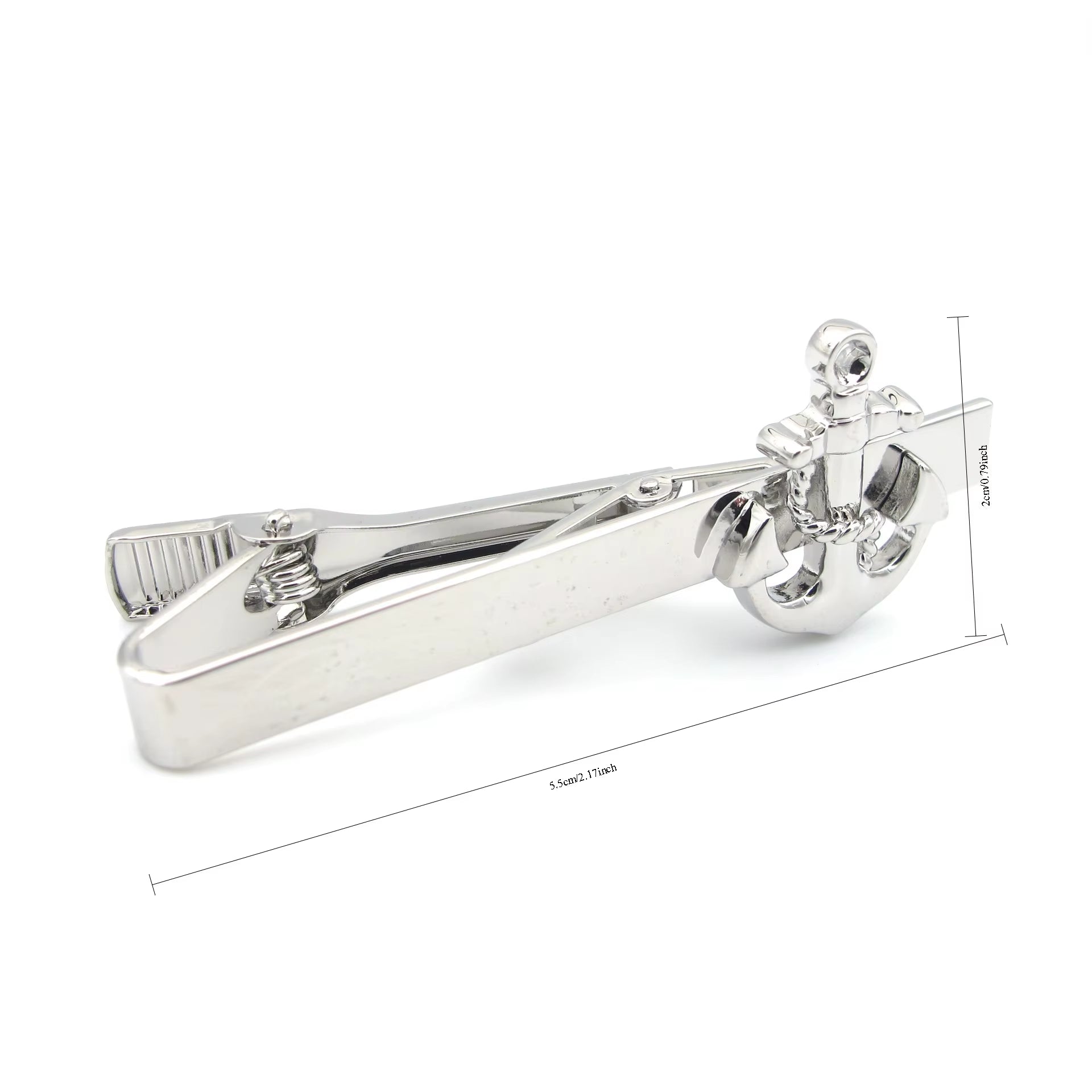 New High Quality Laser Engraving Tie Clip Black Men'S Business Tie Pin Free Delivery Rudder Feathers