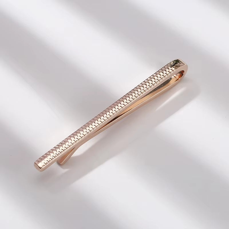 New High Quality Laser Engraving Tie Clip Black Men'S Business Tie Pin Free Delivery Rudder Feathers