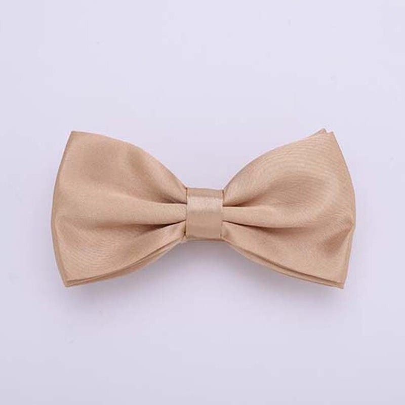 Mens Bowtie Pretied Adjustable Necktie Solid Color Formal Wedding Party Tuxedo
