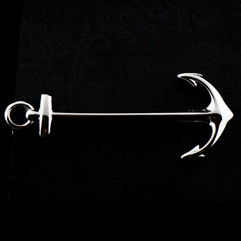 New High Quality Laser Engraving Tie Clip Black Men'S Business Tie Pin Free Delivery Rudder Feathers