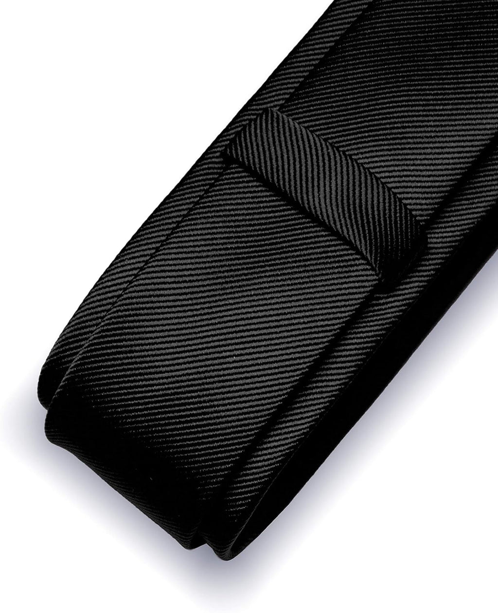 2.4" Solid Color Skinny Tie and Pocket Square with Tie Clip Sets for Men (6Cm)