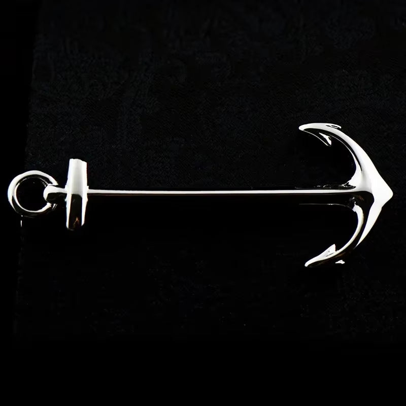 New High Quality Laser Engraving Tie Clip Black Men'S Business Tie Pin Free Delivery Rudder Feathers