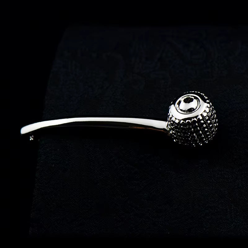 New High Quality Laser Engraving Tie Clip Black Men'S Business Tie Pin Free Delivery Rudder Feathers