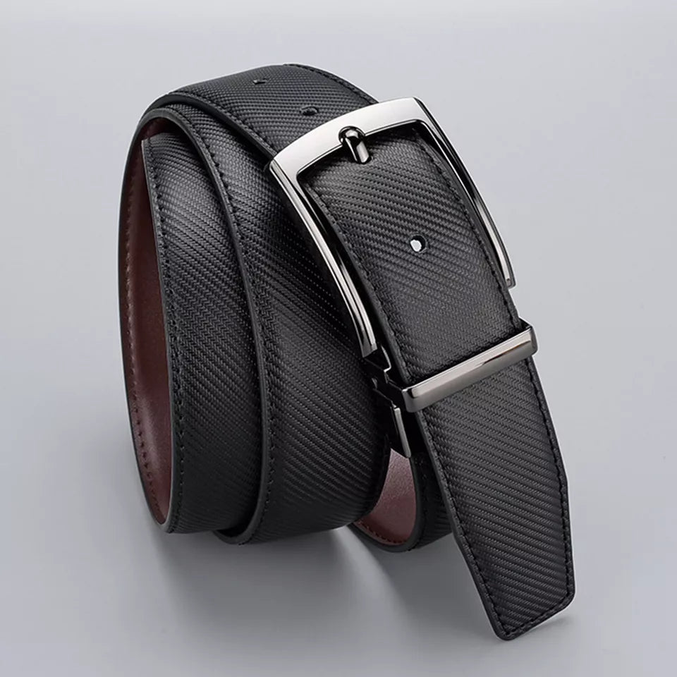 Men Genuine Leather Belts Adjustable Casual Dress Belt for Jeans Work Size 30-42