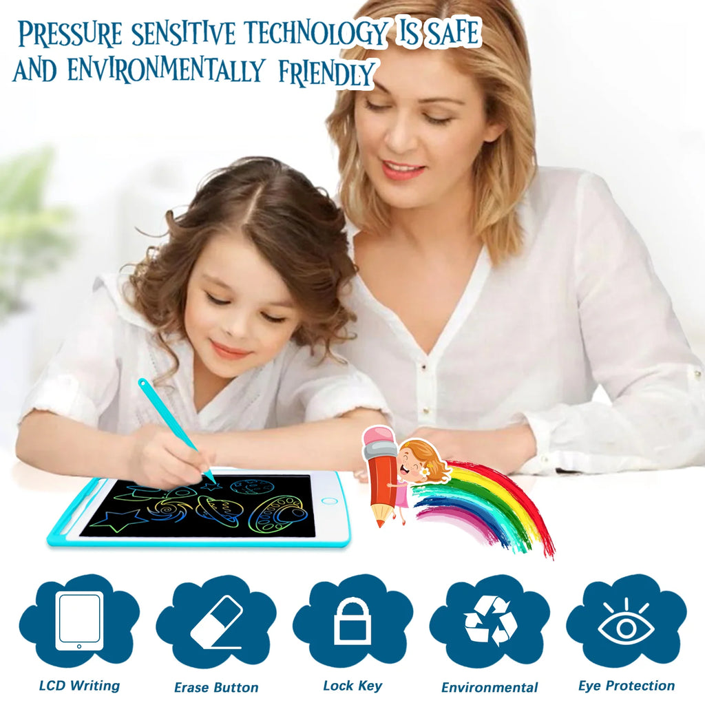 LCD Writing Tablet 10 Inch Drawing Pad, Electronic Graphics Tablet, Led Writing Tablet Toys for Toddler, Doodle Board Gifts for Kid Adult