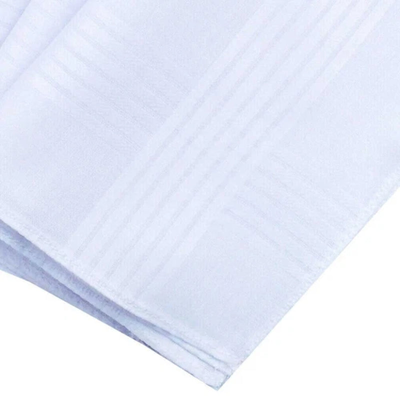 13X Handkerchiefs Cotton Classic Hankies Large Men Hankerchief Hanky Pocket Gift