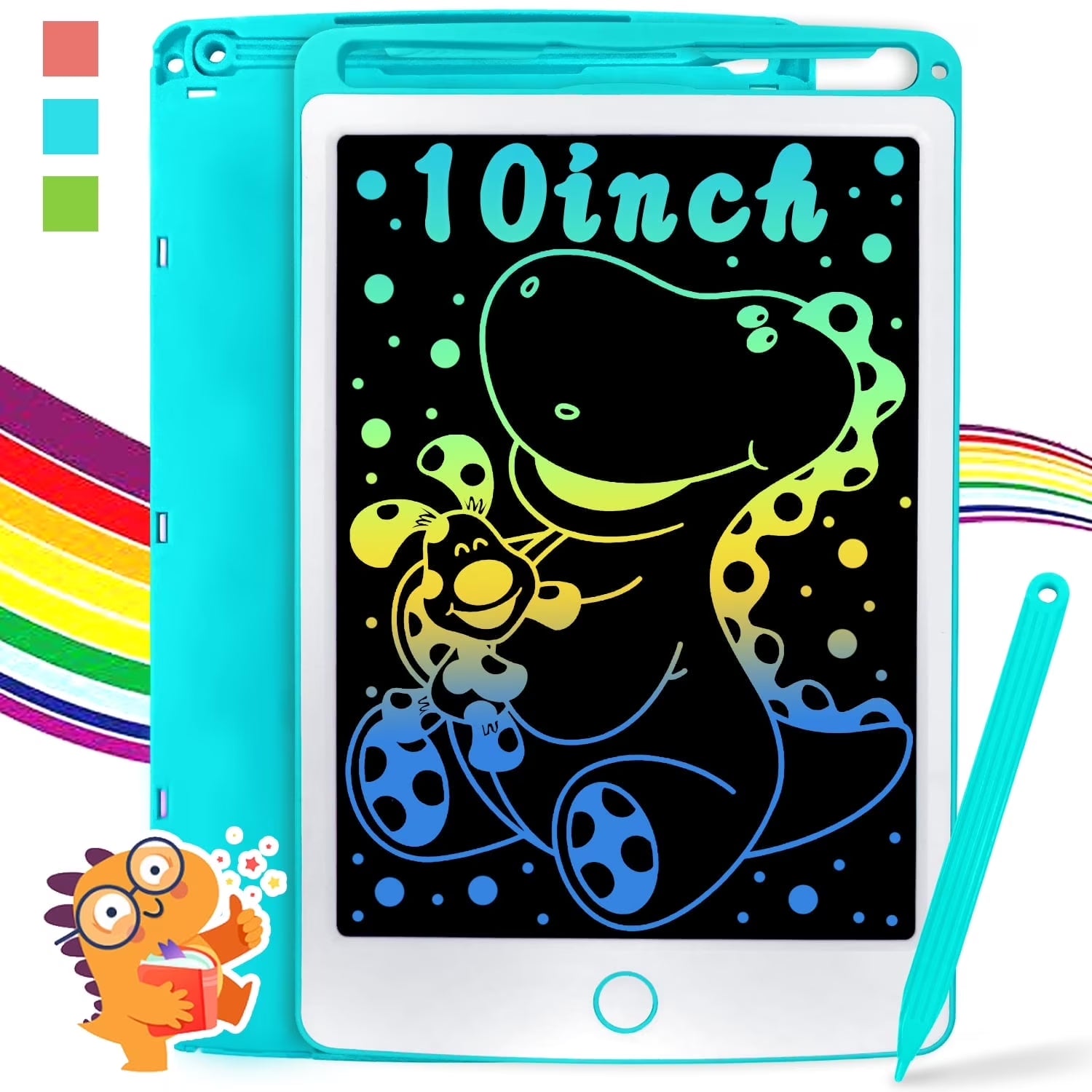 LCD Writing Tablet 10 Inch Drawing Pad, Electronic Graphics Tablet, Led Writing Tablet Toys for Toddler, Doodle Board Gifts for Kid Adult