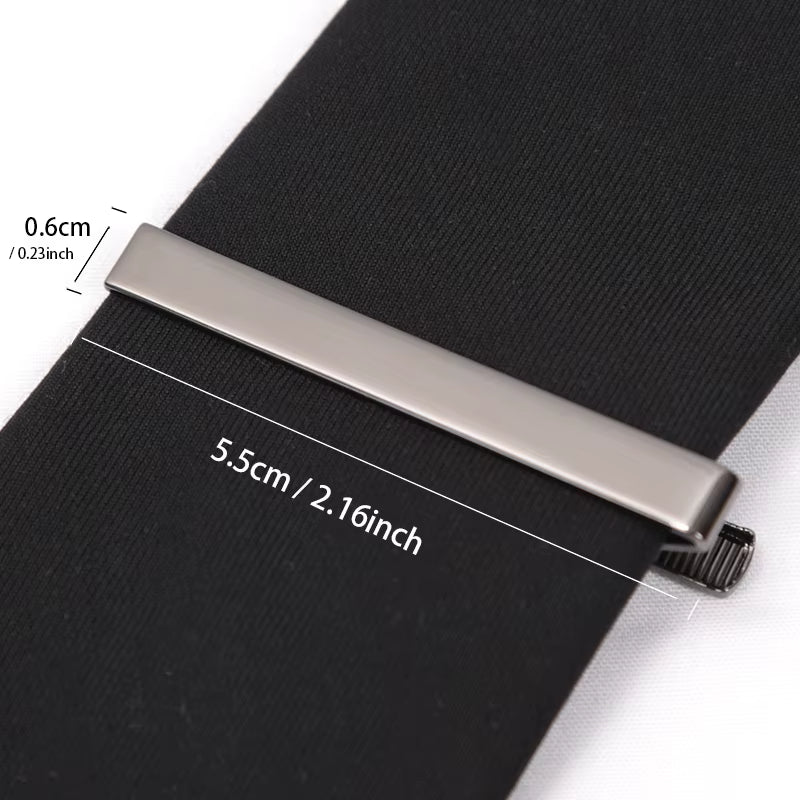Tie Clips Gold Colour Fashion Ties for Men Gifts Metal Simple Bar Clasp Practical Necktie Accessories Tie Pin Mens Collar Clip