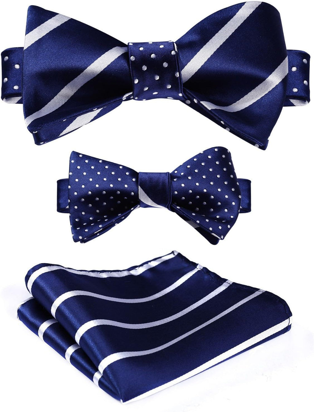 Bow Ties for Men Self-Tie Plaid Checked Bowties and Pocket Square Set Stripe Formal Tuxedo Bowtie Wedding Party