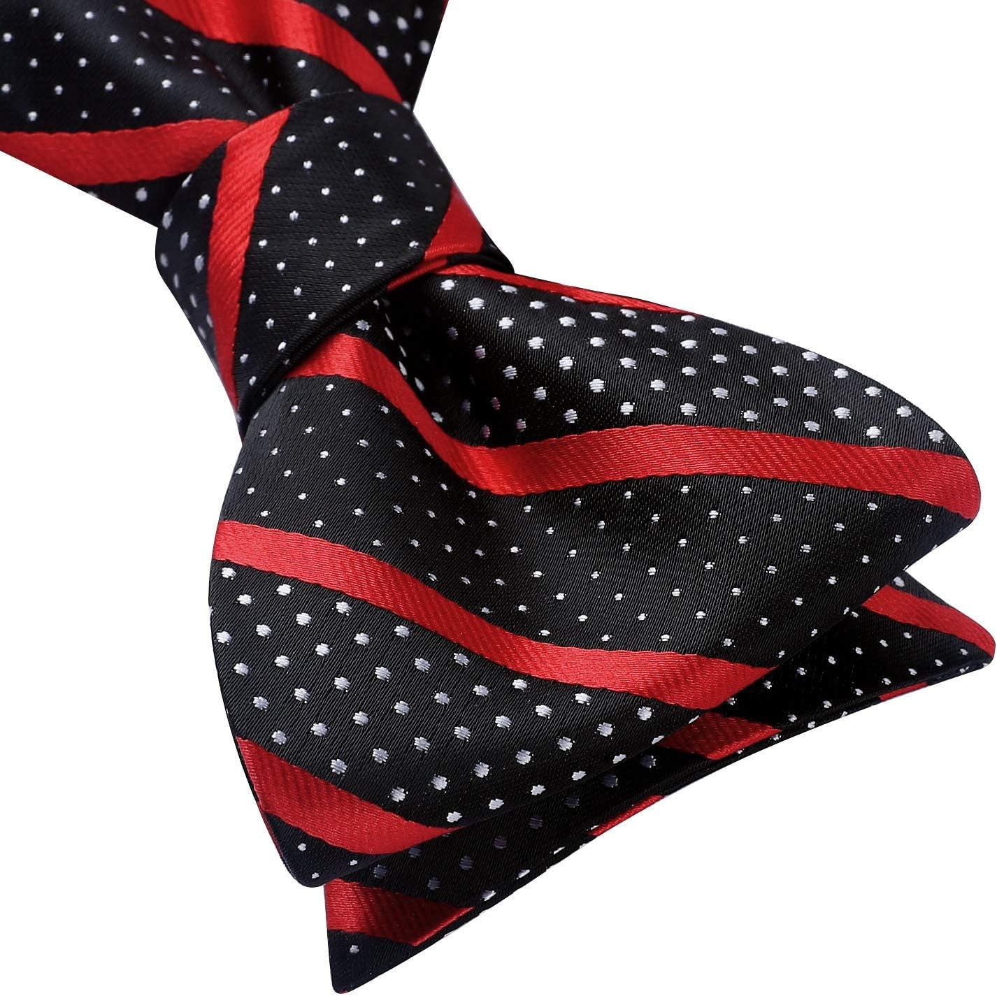 Bow Ties for Men Striped Bowties Men'S Self Tie Bowtie Handkerchief Formal Tuxedo Wedding Bowties and Pocket Square