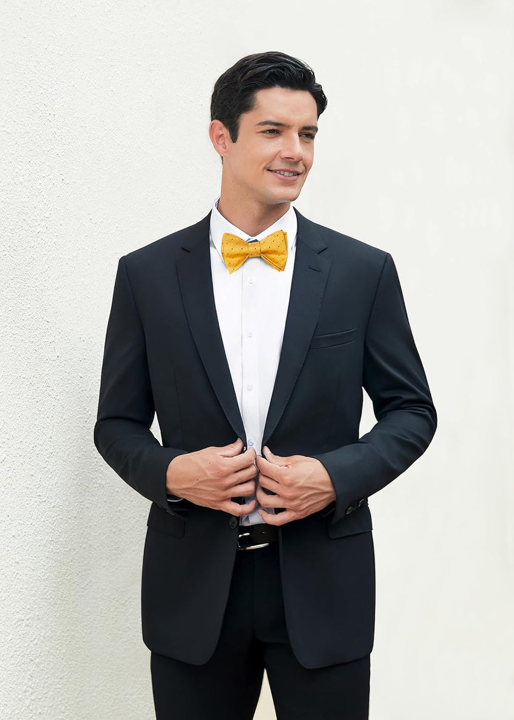Bow Ties for Men Polka Dot Selftie Bowtie and Pocket Square Classic Business Tuxedo Wedding Bowties Handkerchief