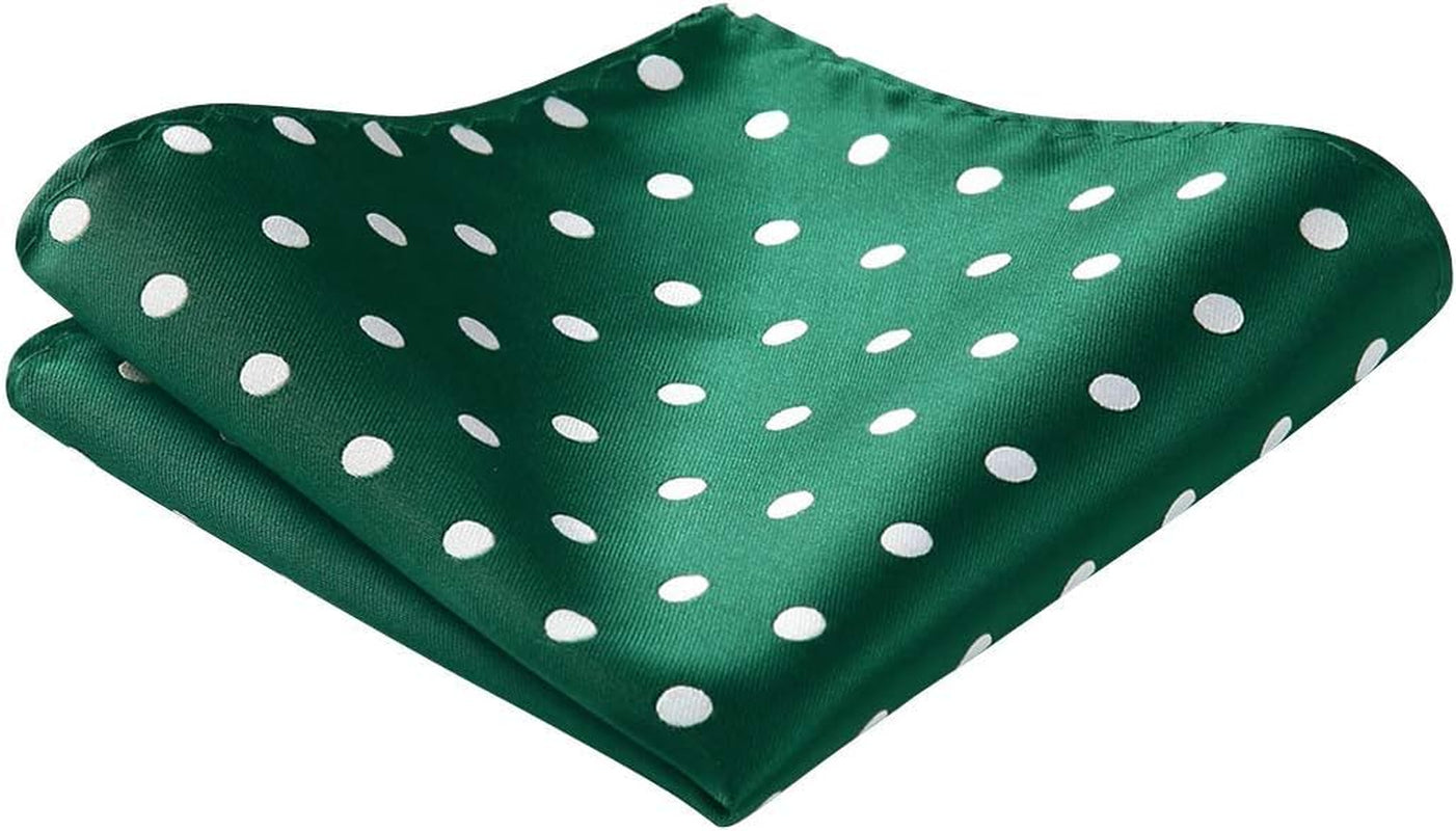 Bow Ties for Men Polka Dot Selftie Bowtie and Pocket Square Classic Business Tuxedo Wedding Bowties Handkerchief