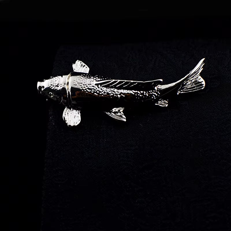 New High Quality Laser Engraving Tie Clip Black Men'S Business Tie Pin Free Delivery Rudder Feathers