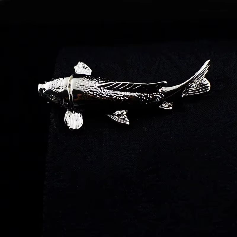 New High Quality Laser Engraving Tie Clip Black Men'S Business Tie Pin Free Delivery Rudder Feathers