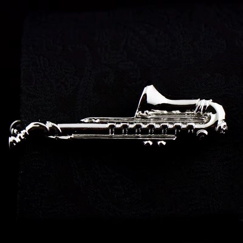 New High Quality Laser Engraving Tie Clip Black Men'S Business Tie Pin Free Delivery Rudder Feathers