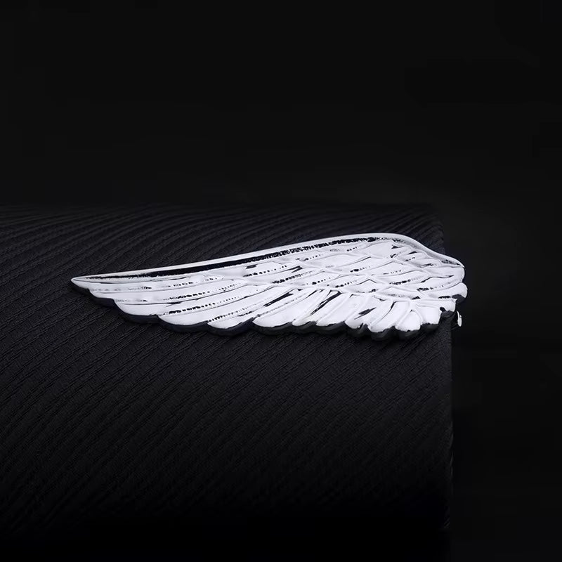 New High Quality Laser Engraving Tie Clip Black Men'S Business Tie Pin Free Delivery Rudder Feathers
