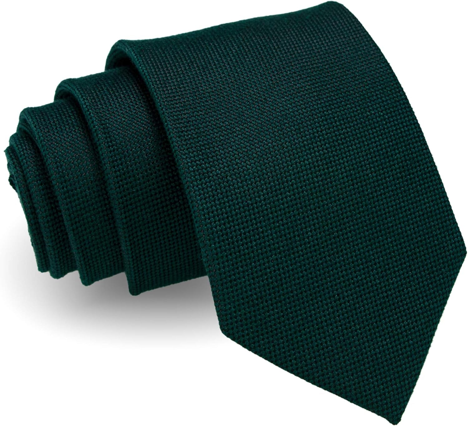 Solid Color Wool Tie and Pocket Square with Tie Clip Sets for Men