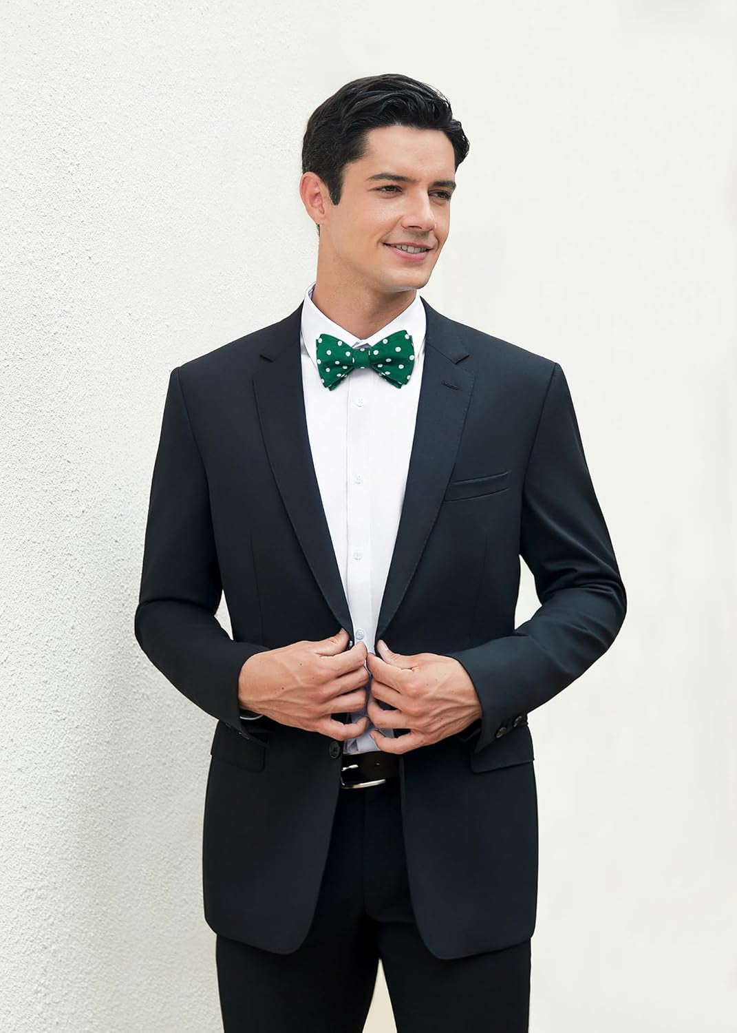 Bow Ties for Men Polka Dot Selftie Bowtie and Pocket Square Classic Business Tuxedo Wedding Bowties Handkerchief