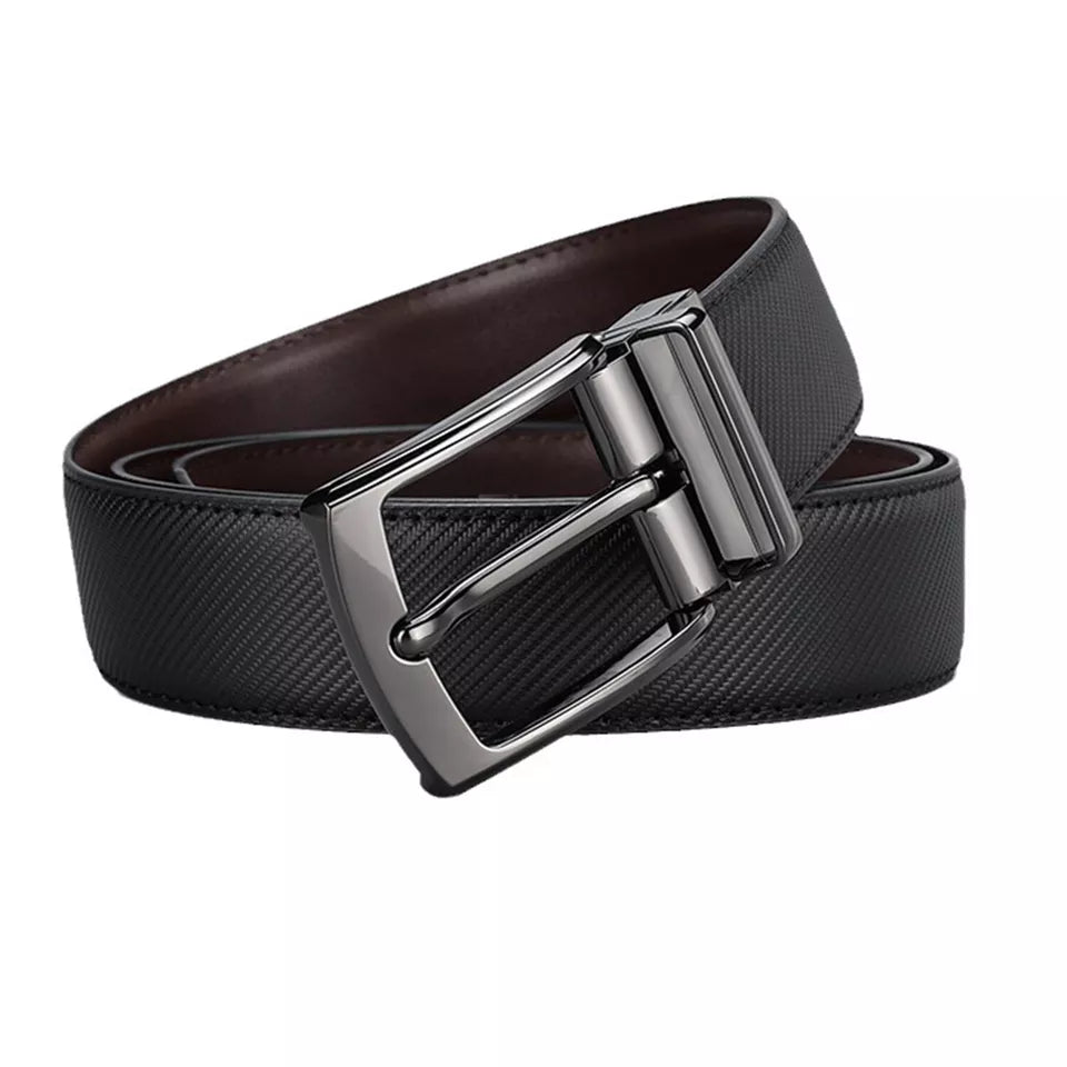 Men Genuine Leather Belts Adjustable Casual Dress Belt for Jeans Work Size 30-42